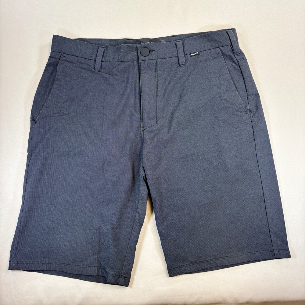 Hurley Dri-FIT Chino Shorts Mens 32 Grey Stretch Golf Hiking Casual Summer
